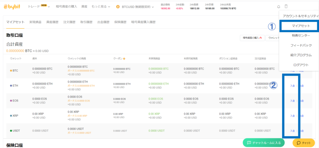 Bybitの国内取引所からの入金方法