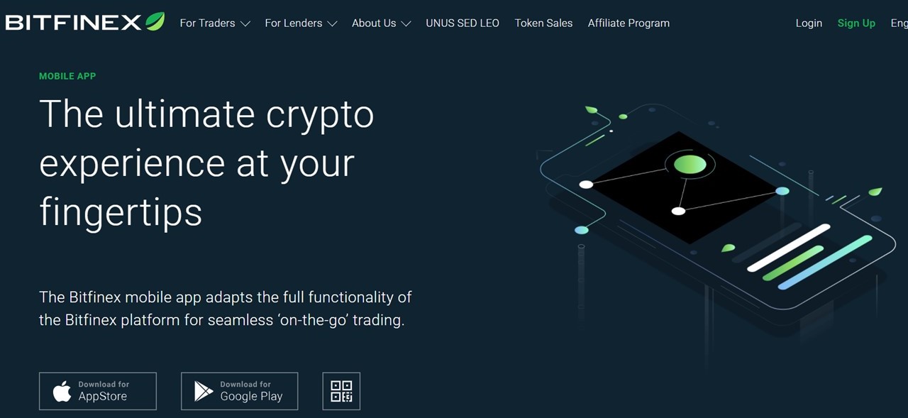 Bitfinex(ビットフィネックス)のスマホアプリ
