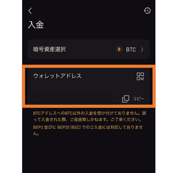 STEP3：実際に入金する