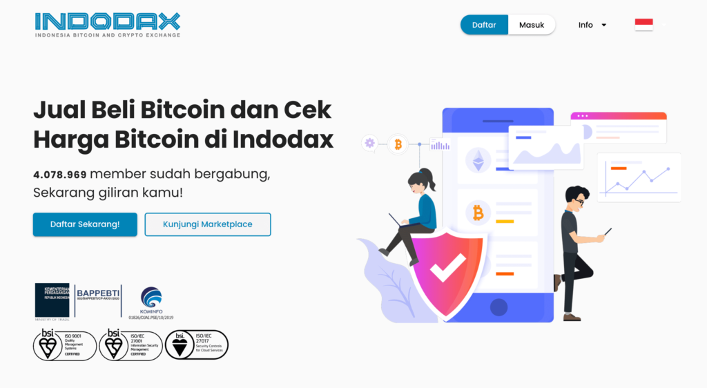 Indodaxトップページ